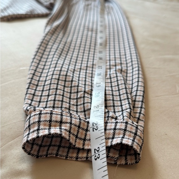 Adrianna Papell Black and White Checkered Button Down Shirt - Picture 11 of 12